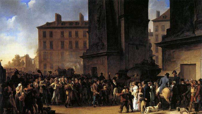 Louis-Leopold Boilly Departure of the Conscripts in 180 oil painting image